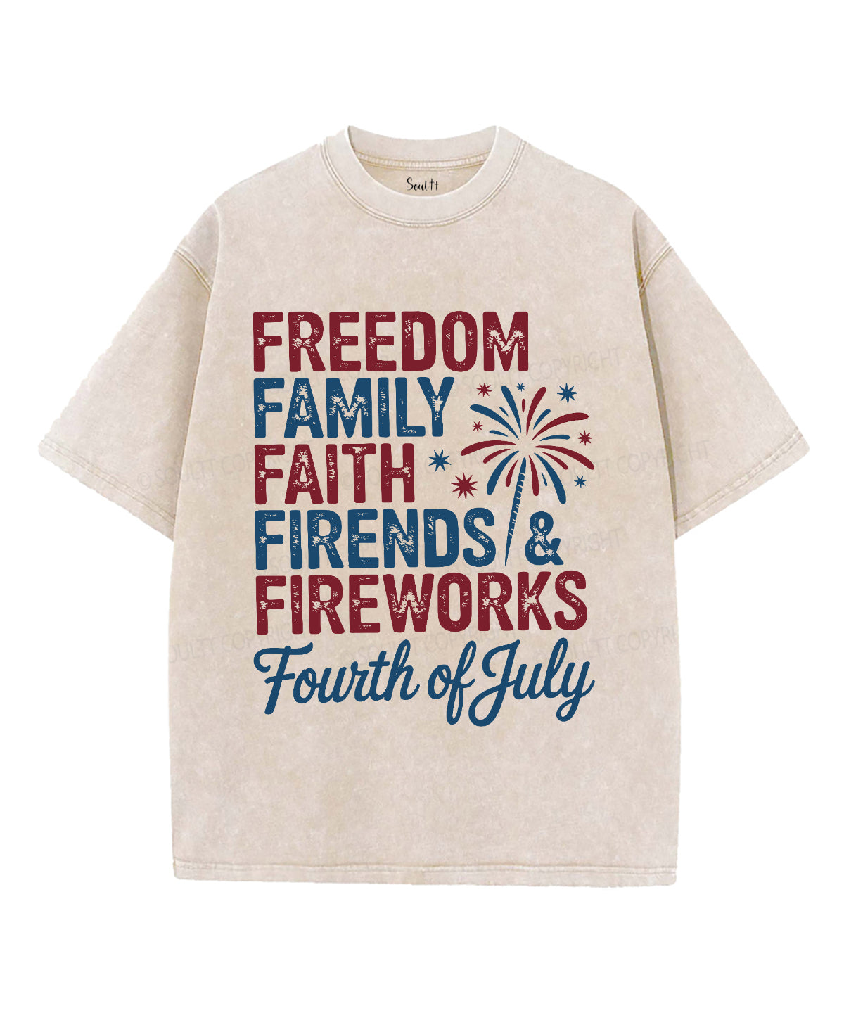 Freedom & Faith Unisex Washed Christian T-shirt Hoodie, Sweatshirt | CiraTrend.com (Image 1)