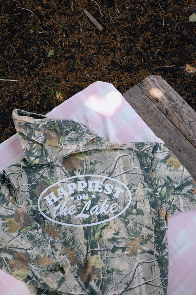 Vintage Wash Camo Zip Up