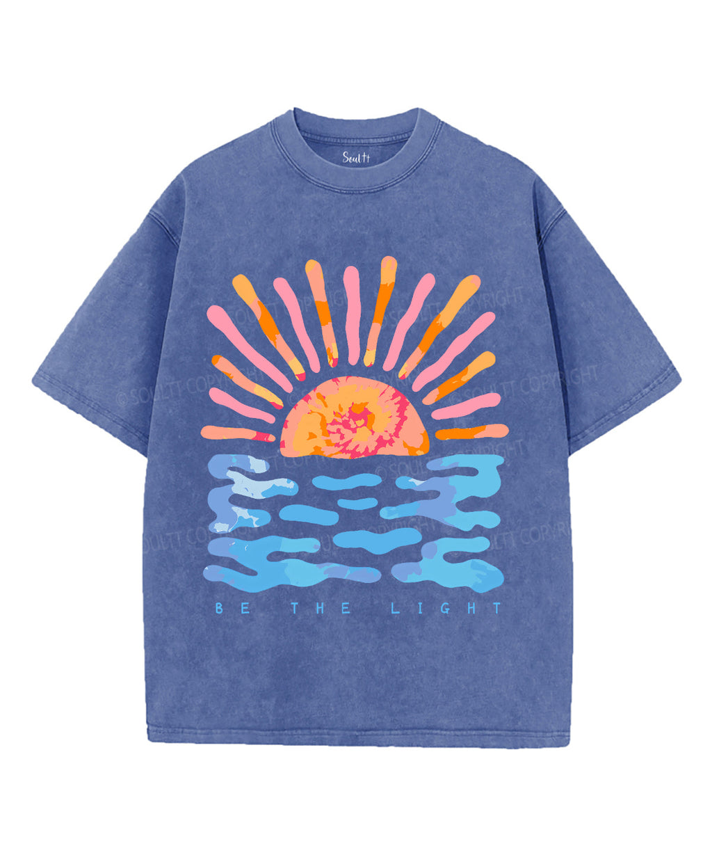 Be The Light Unisex Washed Christian T-shirt Style004 Hoodie, Sweatshirt | CiraTrend.com (Image 3)