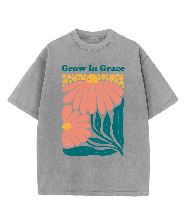 Grow In Grace Washed Christian T-shirt Style001 Hoodie, Sweatshirt | CiraTrend.com (Image 4)
