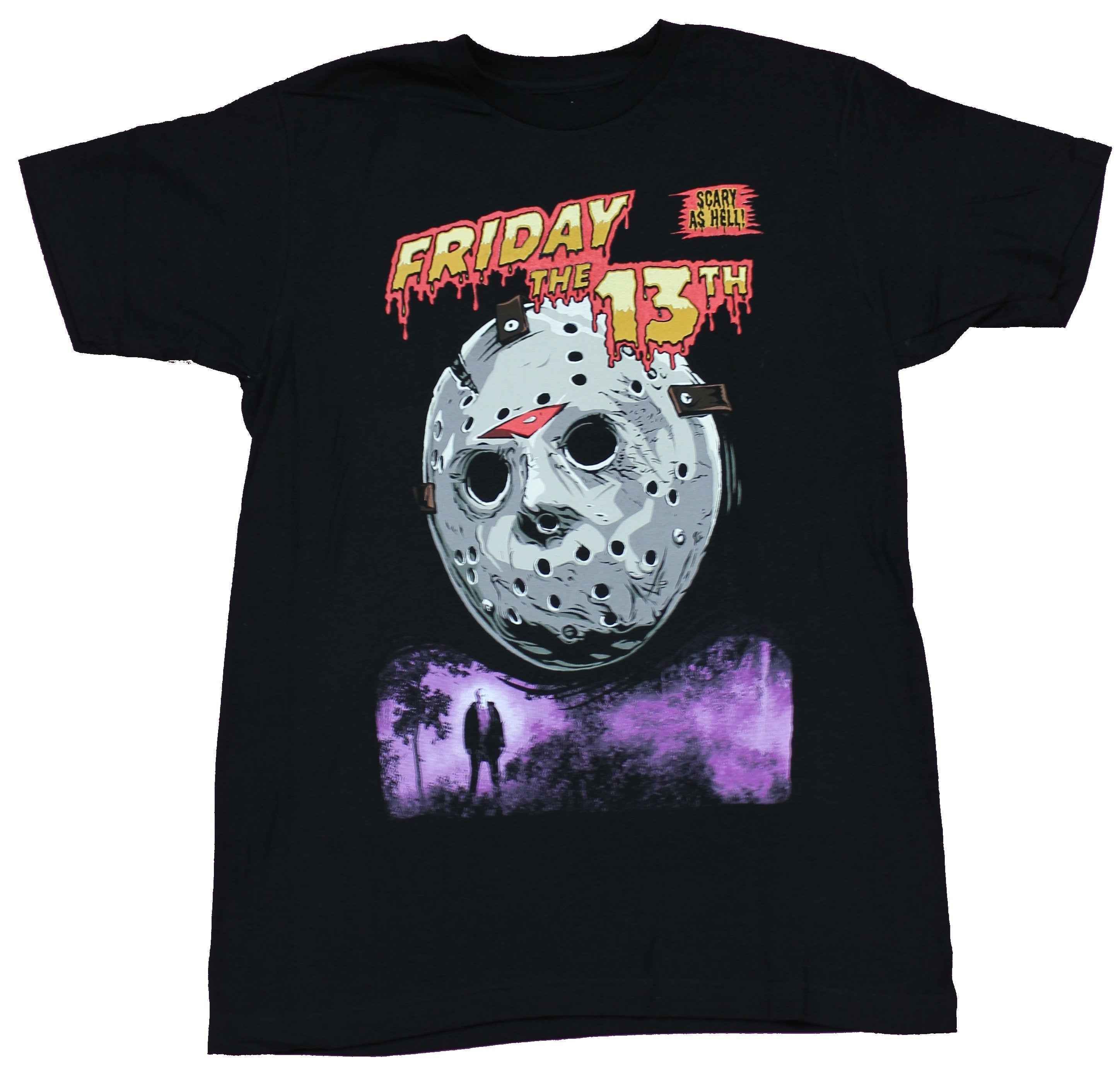 Friday the 13th Mens T-Shirt - Jason Friday the 13th Scary as Hell Mask Image Hoodie, Sweatshirt | CiraTrend.com