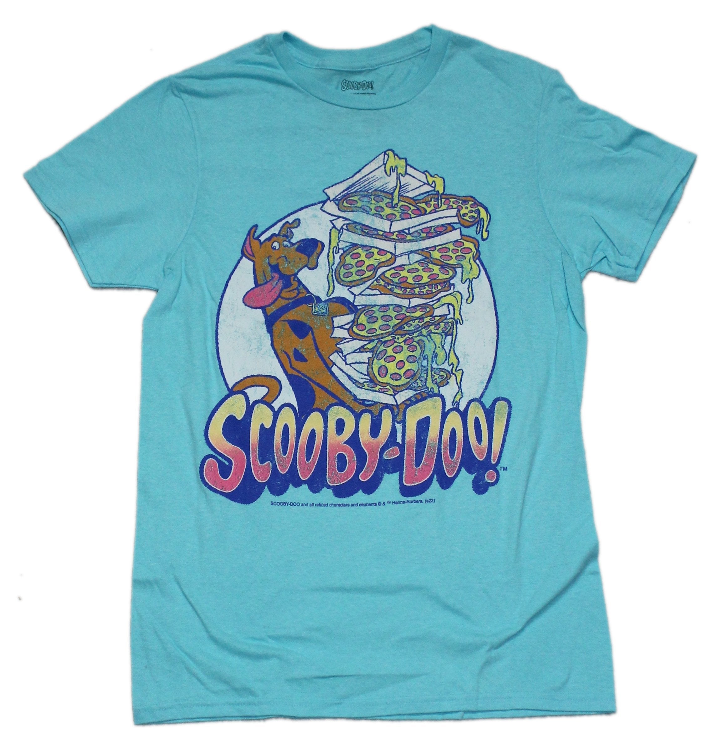 Scooby Doo Mens T-Shirt - Juggling Pizzas Circle Image Hoodie, Sweatshirt | CiraTrend.com