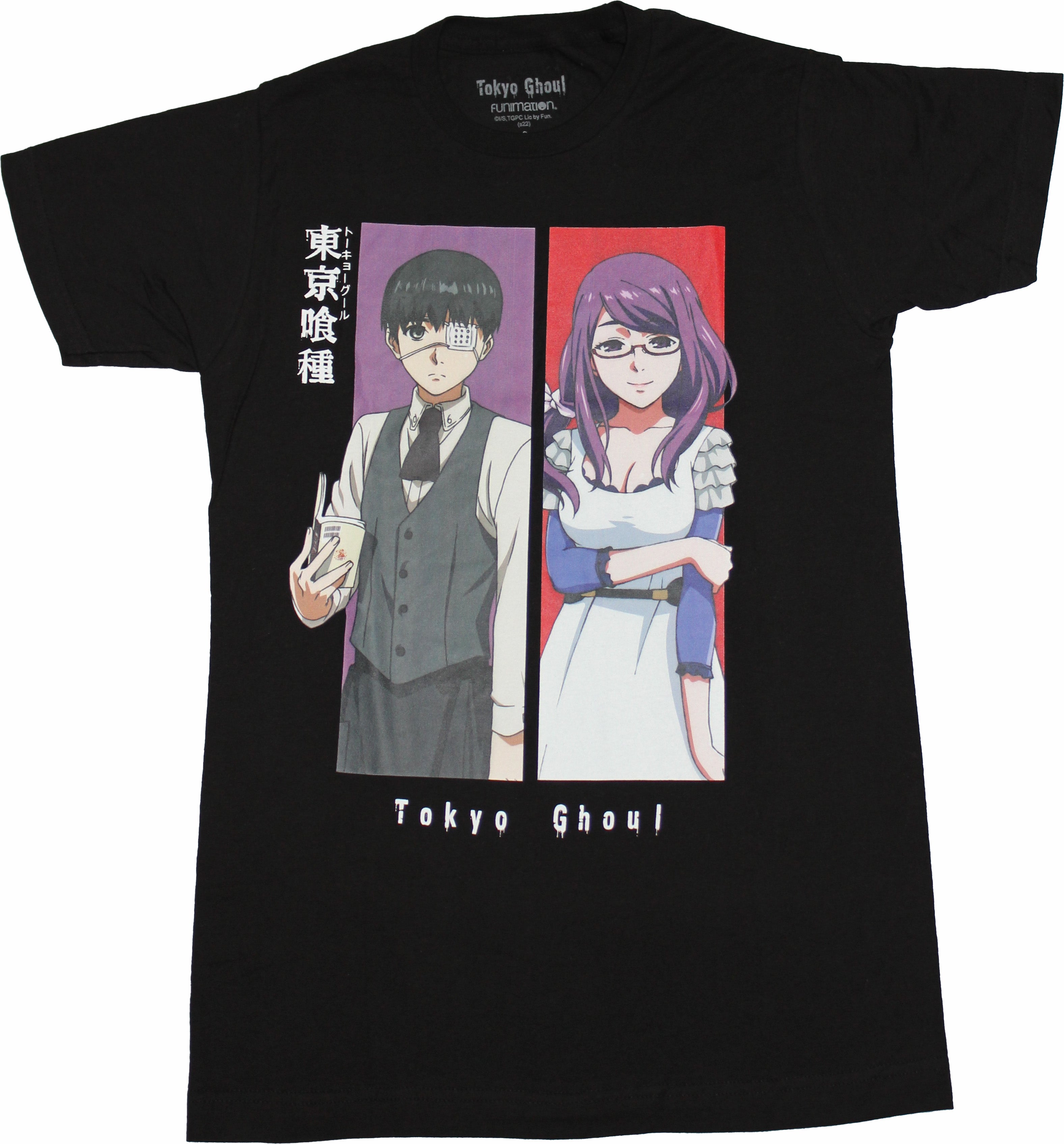 Tokyo Ghoul Mens T-Shirt - Ken Kaneki & Rize Color Boxes Hoodie, Sweatshirt | CiraTrend.com