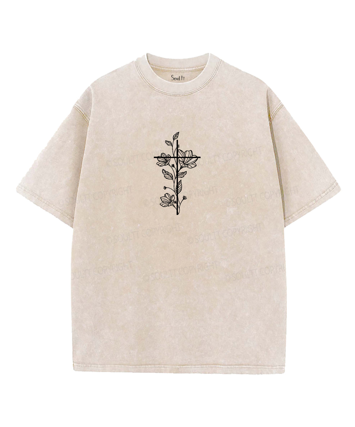 Good News Unisex Washed Christian T-shirt Hoodie, Sweatshirt | CiraTrend.com (Image 1)