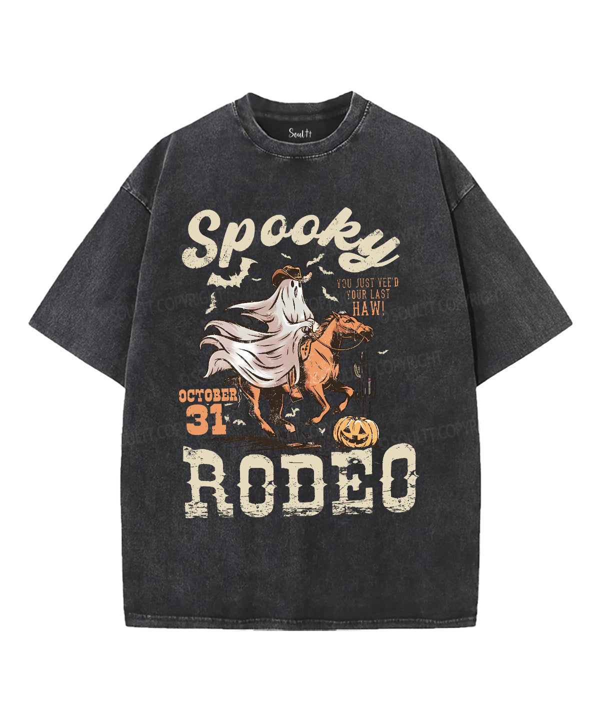 Spooky Rodeo Unisex Washed Christian T-shirt Hoodie, Sweatshirt | CiraTrend.com (Image 2)