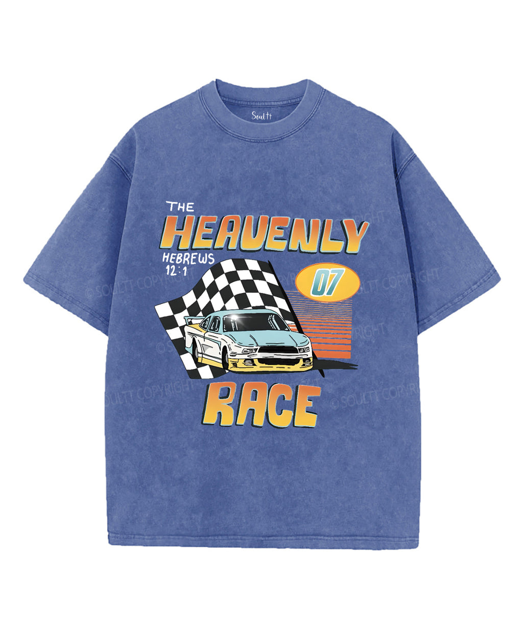 Heavenly Race Washed Christian T-Shirts, Hoodie, Sweatshirt