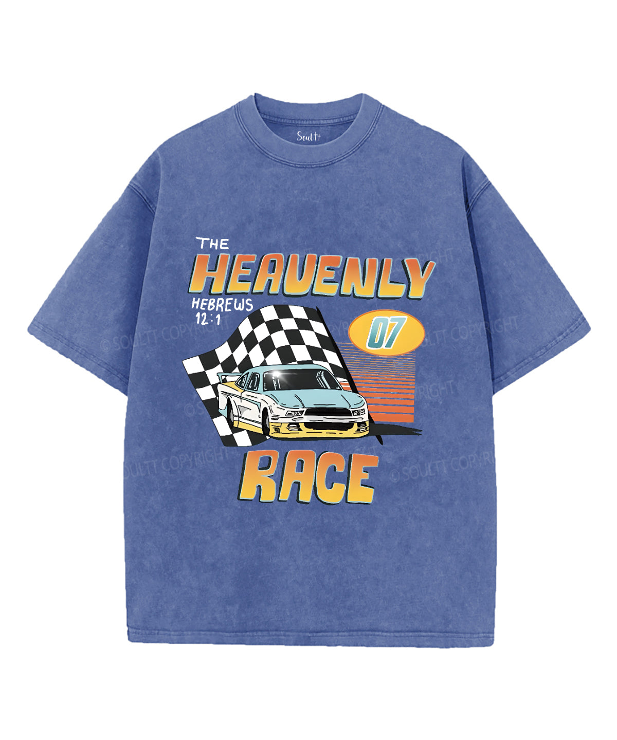 Heavenly Race Washed Christian T-Shirts, Hoodie, Sweatshirt