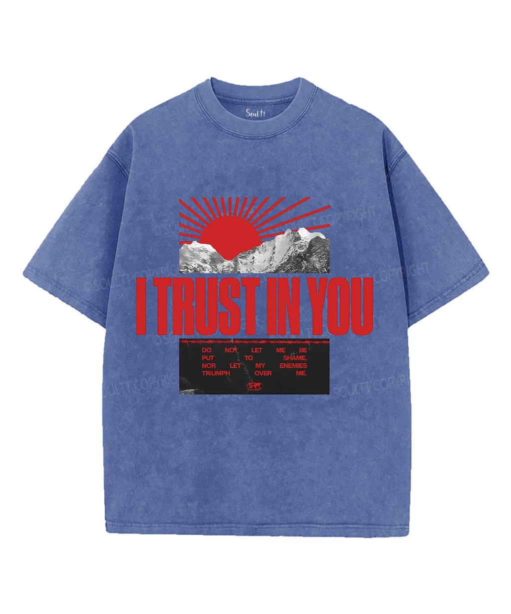 I Trust In You Unisex Washed Christian T-shirt Hoodie, Sweatshirt | CiraTrend.com (Image 4)