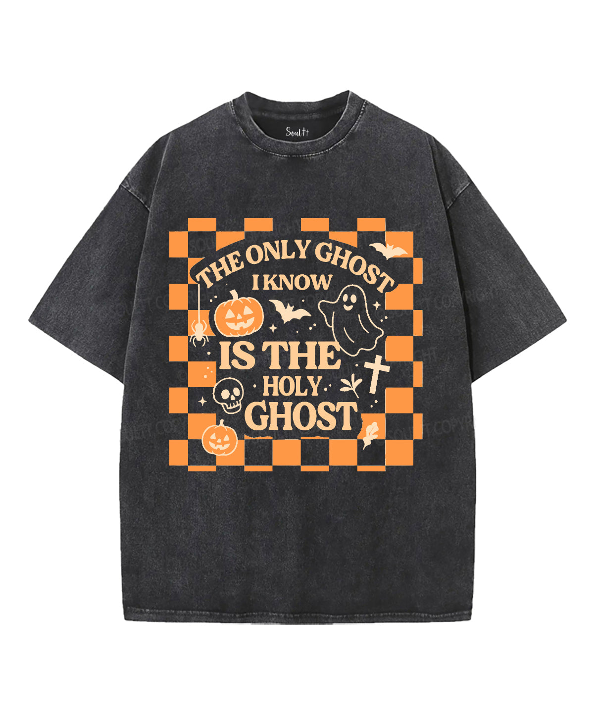 The Only Ghost Unisex Washed Christian T-shirt Style002 Hoodie, Sweatshirt | CiraTrend.com (Image 2)