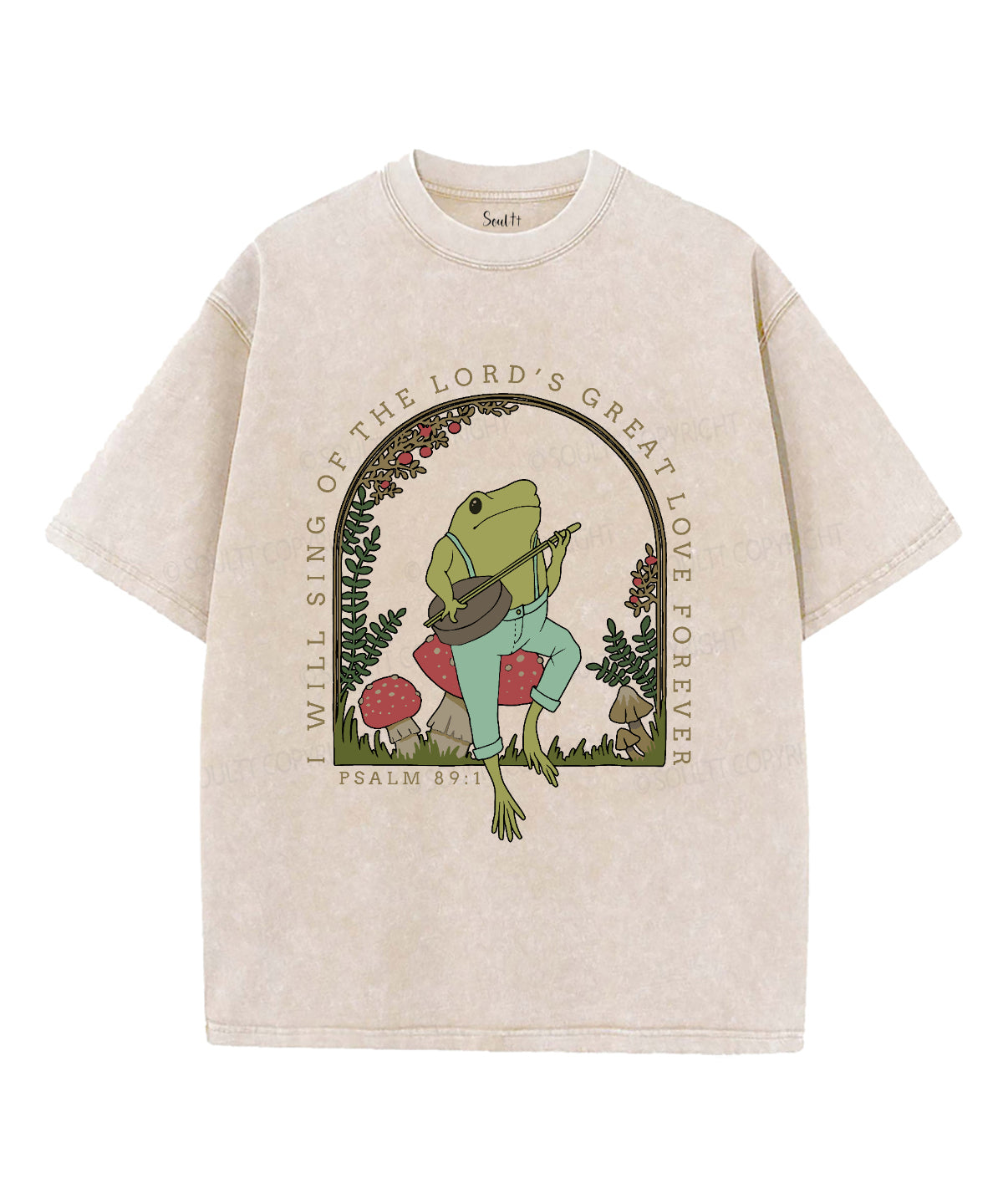 I Will Sing Of The Lord's Great Love Unisex Washed Christian T-shirt Hoodie, Sweatshirt | CiraTrend.com (Image 2)