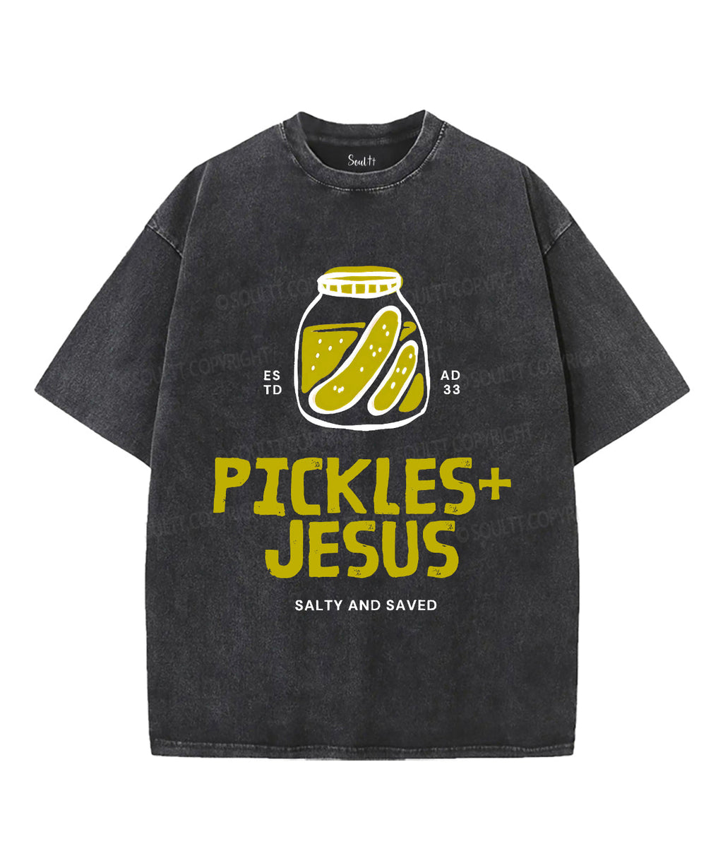 Salty And Saved Unisex Washed Christian T-shirt Hoodie, Sweatshirt | CiraTrend.com (Image 2)