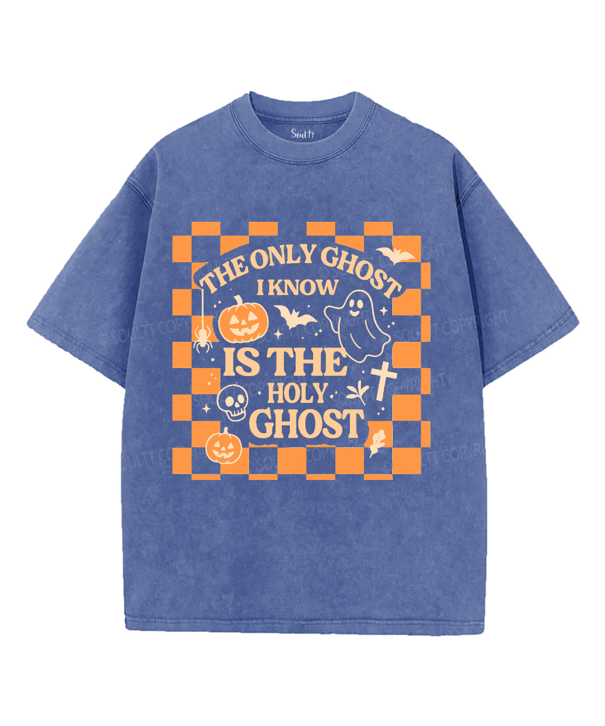 The Only Ghost Unisex Washed Christian T-shirt Style002 Hoodie, Sweatshirt | CiraTrend.com (Image 4)