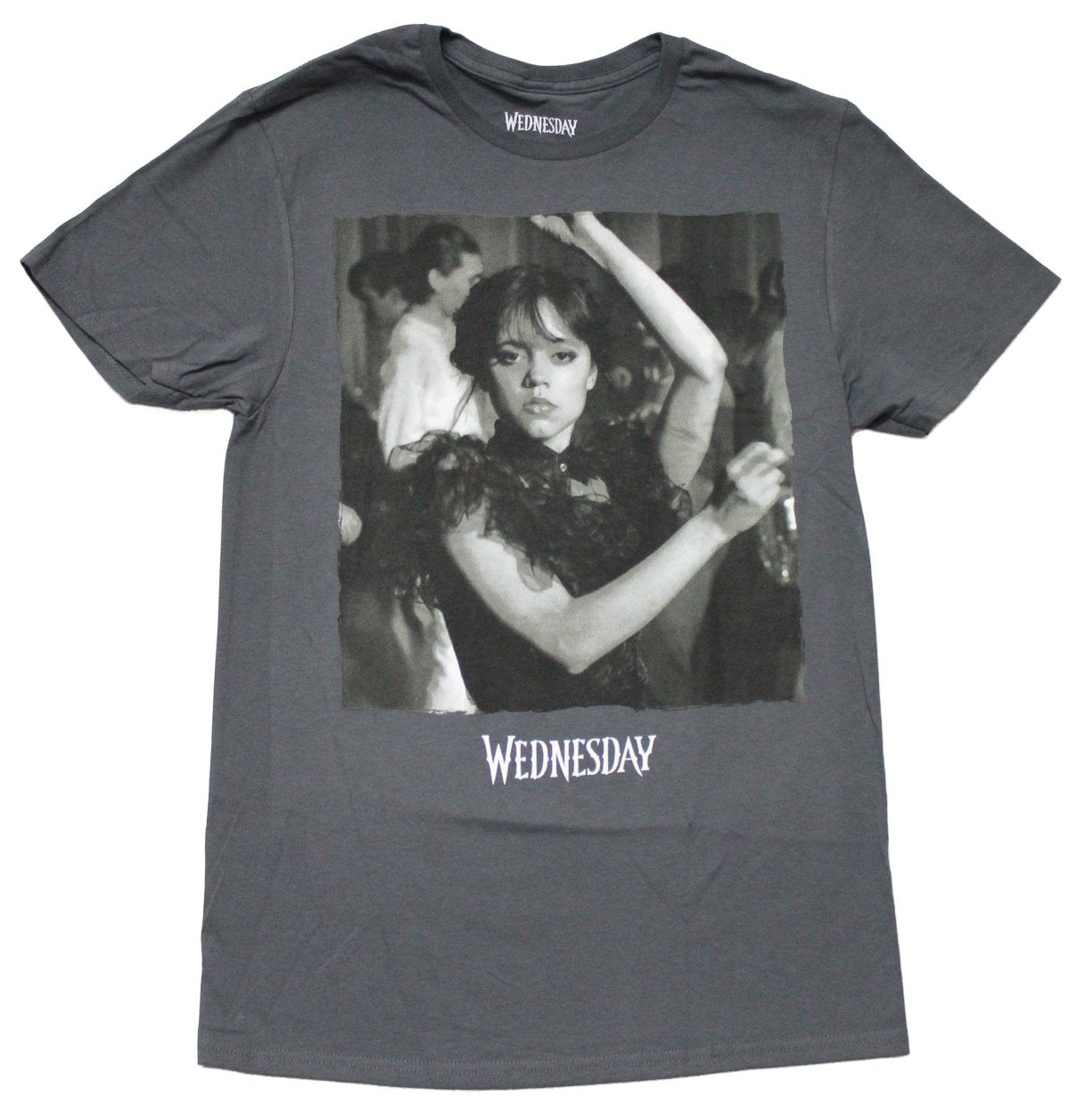 Wednesday Mens T-Shirt - Grayscale Dancing Pose Image Hoodie, Sweatshirt | CiraTrend.com