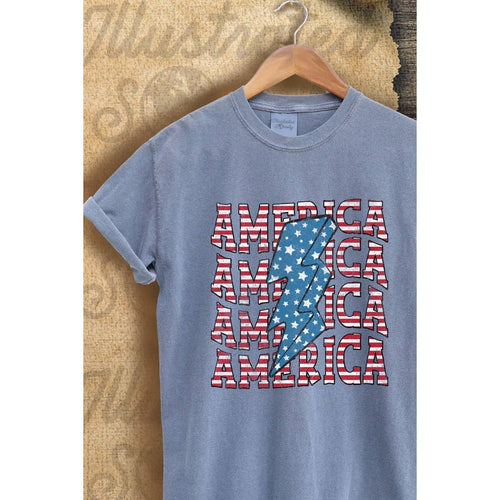 America America America  Vintage Graphic  Tee