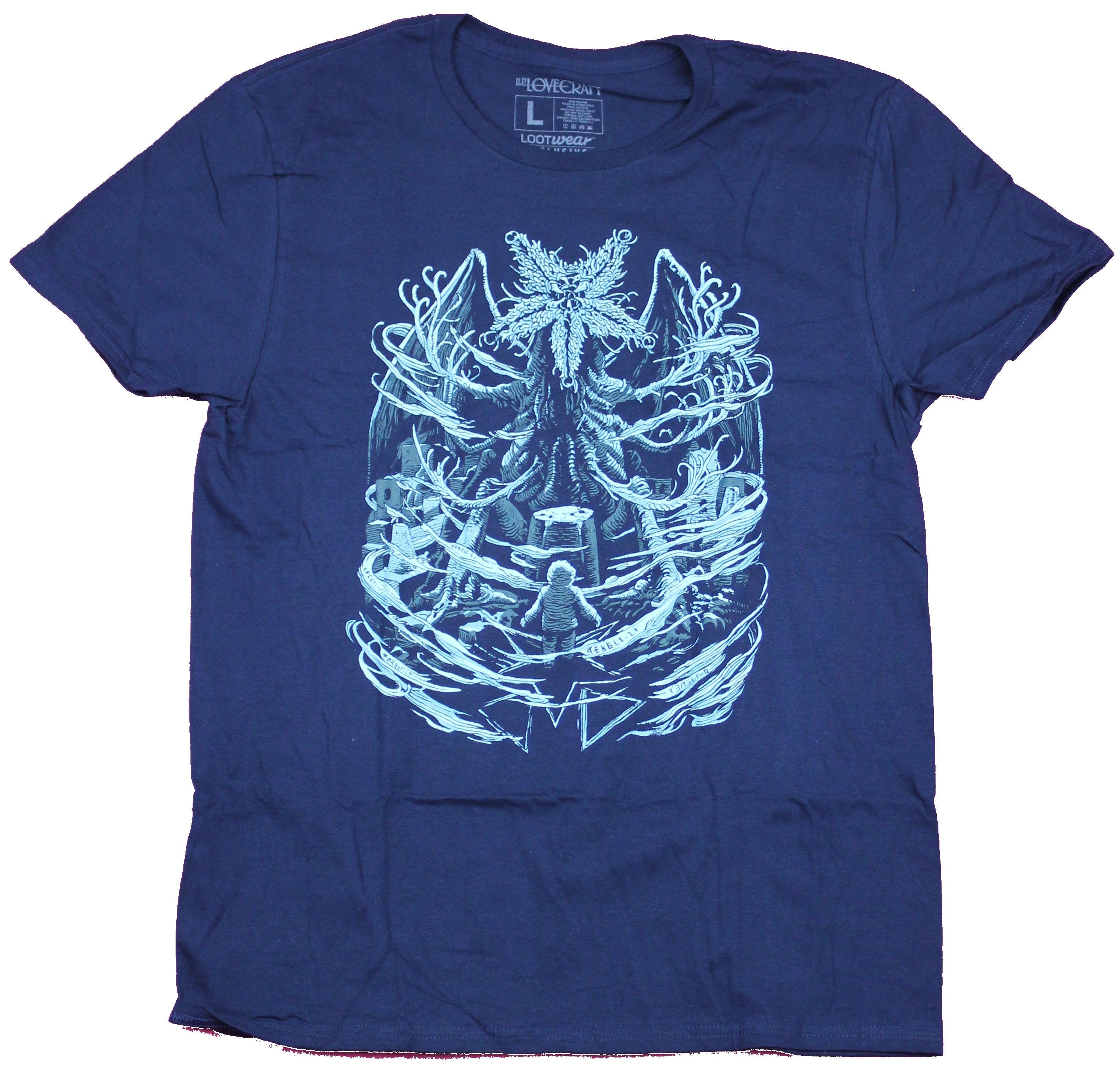 HP Lovecraft Mens  T-Shirt- Mountains of Madness Monsters Loot Fright Hoodie, Sweatshirt | CiraTrend.com