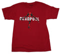 Deadpool Mens T-Shirt - Guns Drawn Running Behind Logo Hoodie, Sweatshirt | CiraTrend.com