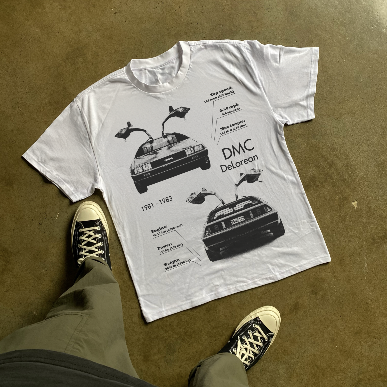 DMC HEAVYWEIGHT WHITE TSHIRT Hoodie, Sweatshirt | CiraTrend.com (Image 1)