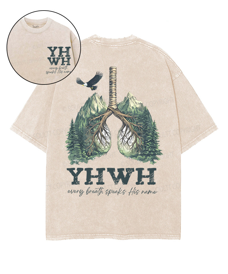 Every Breath Speaks His Name Double Sided Washed Christian Style002 T-Shirts, Hoodie, Sweatshirt