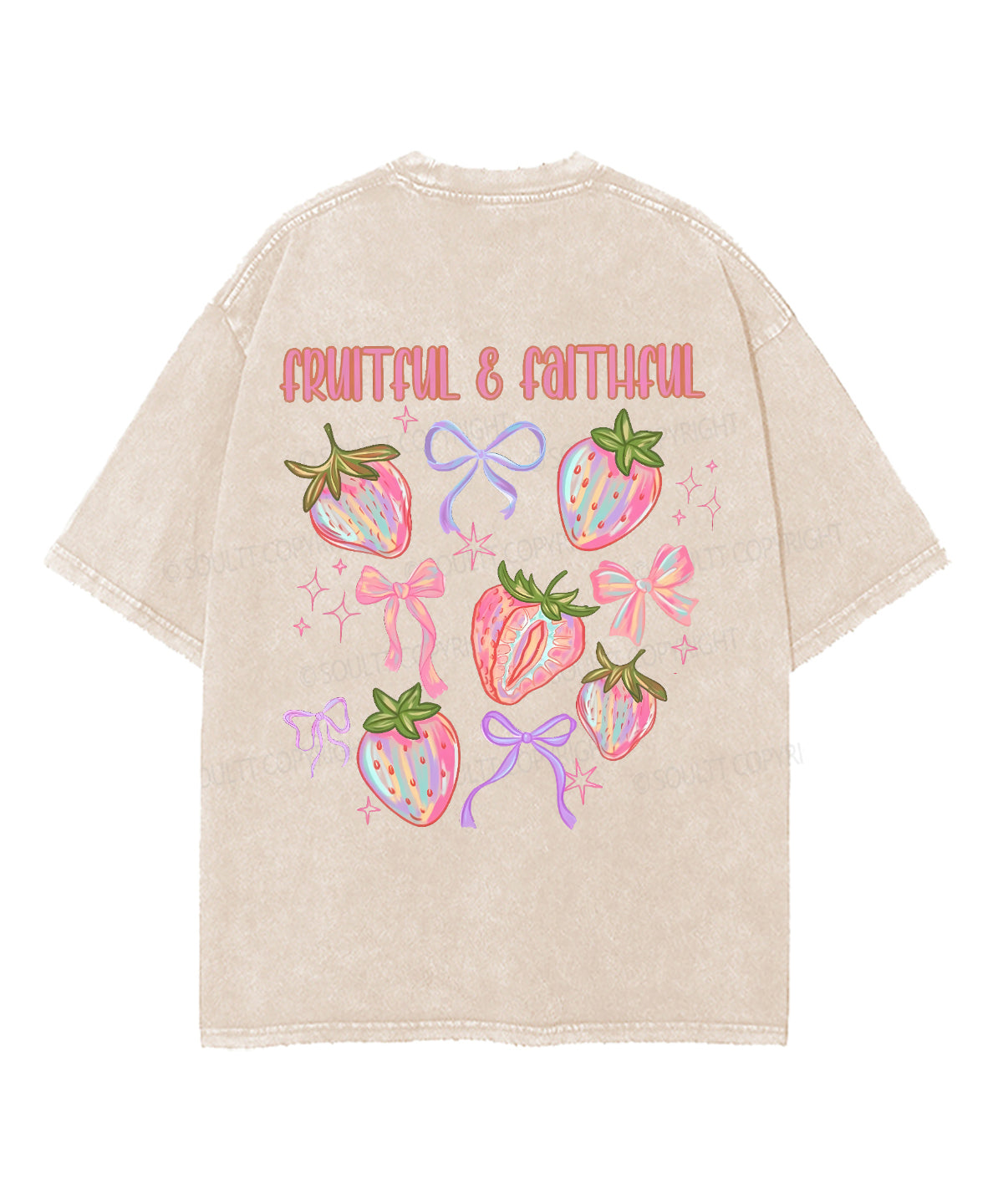 Fruit Of The Spirit Double Sided Unisex Washed Christian T-shirt Style026 Hoodie, Sweatshirt | CiraTrend.com (Image 4)