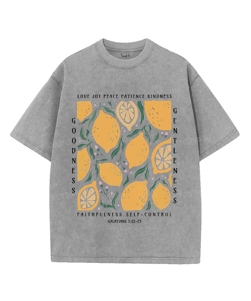 Love Joy Peace Patience Kindness Unisex Washed Christian T-shirt Hoodie, Sweatshirt | CiraTrend.com (Image 3)