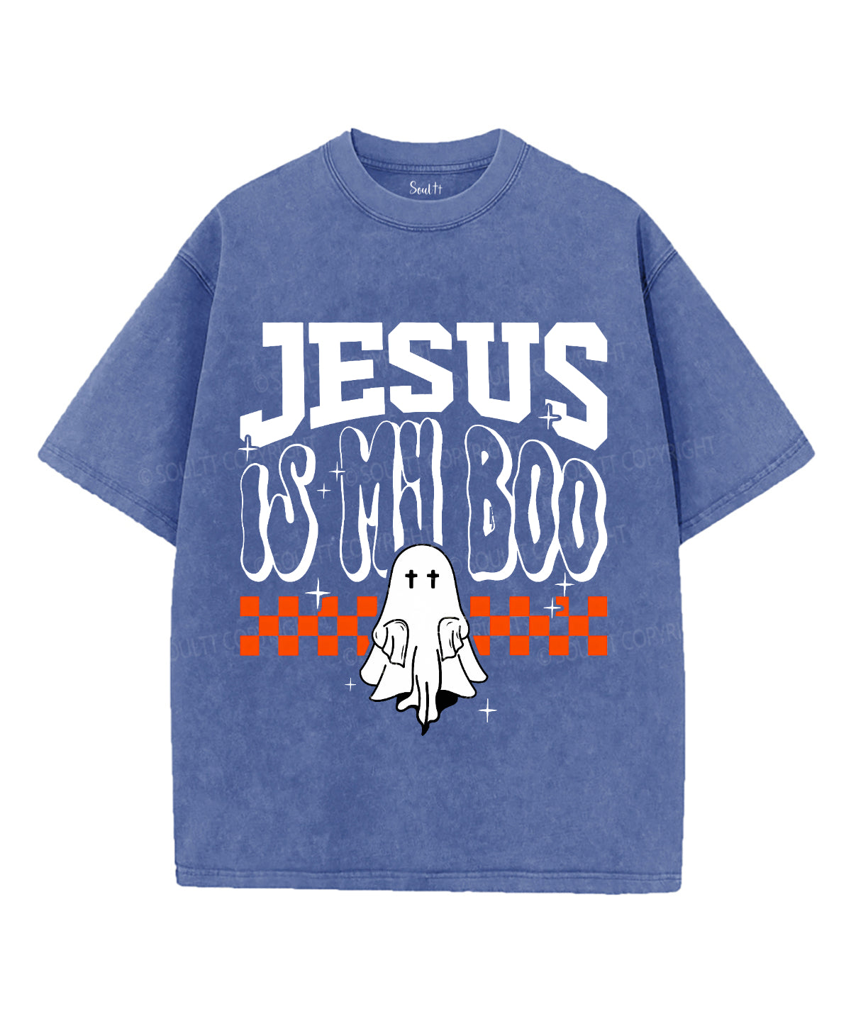 Jesus Is My Boo Unisex Washed Christian T-shirt Hoodie, Sweatshirt | CiraTrend.com (Image 5)