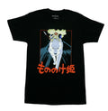 Princess Mononoke Mens T-Shirt -  Riding Moro Above Orange Kanji Hoodie, Sweatshirt | CiraTrend.com
