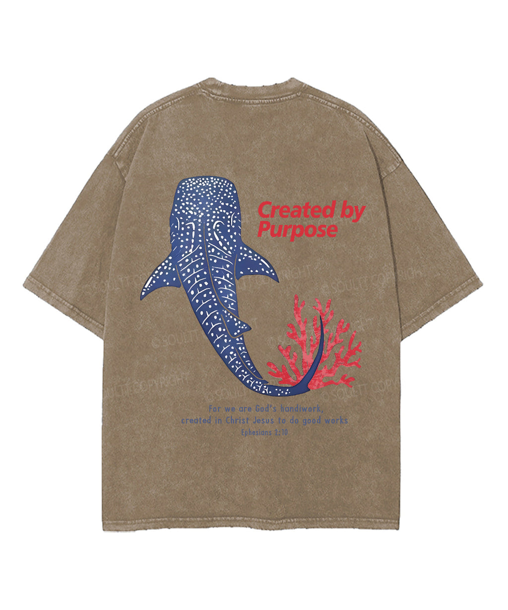 Created Purpose Double Sided Washed Christian Style001 T-Shirts, Hoodie, Sweatshirt