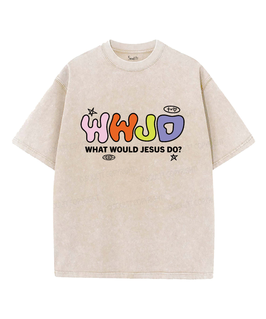 What Would Jesus Do Washed Christian T-shirt Hoodie, Sweatshirt | CiraTrend.com (Image 1)