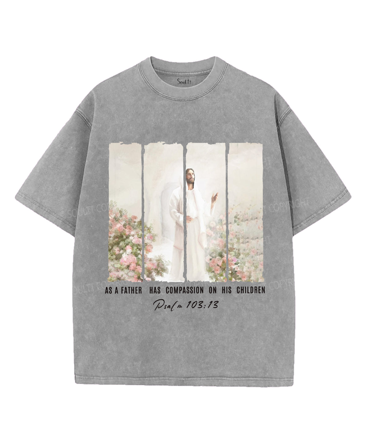 As a Father Has Compassion Unisex Washed Christian T-shirt Hoodie, Sweatshirt | CiraTrend.com (Image 3)
