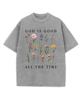 God Is Good All The Time Washed Christian T-shirt Hoodie, Sweatshirt | CiraTrend.com (Image 1)