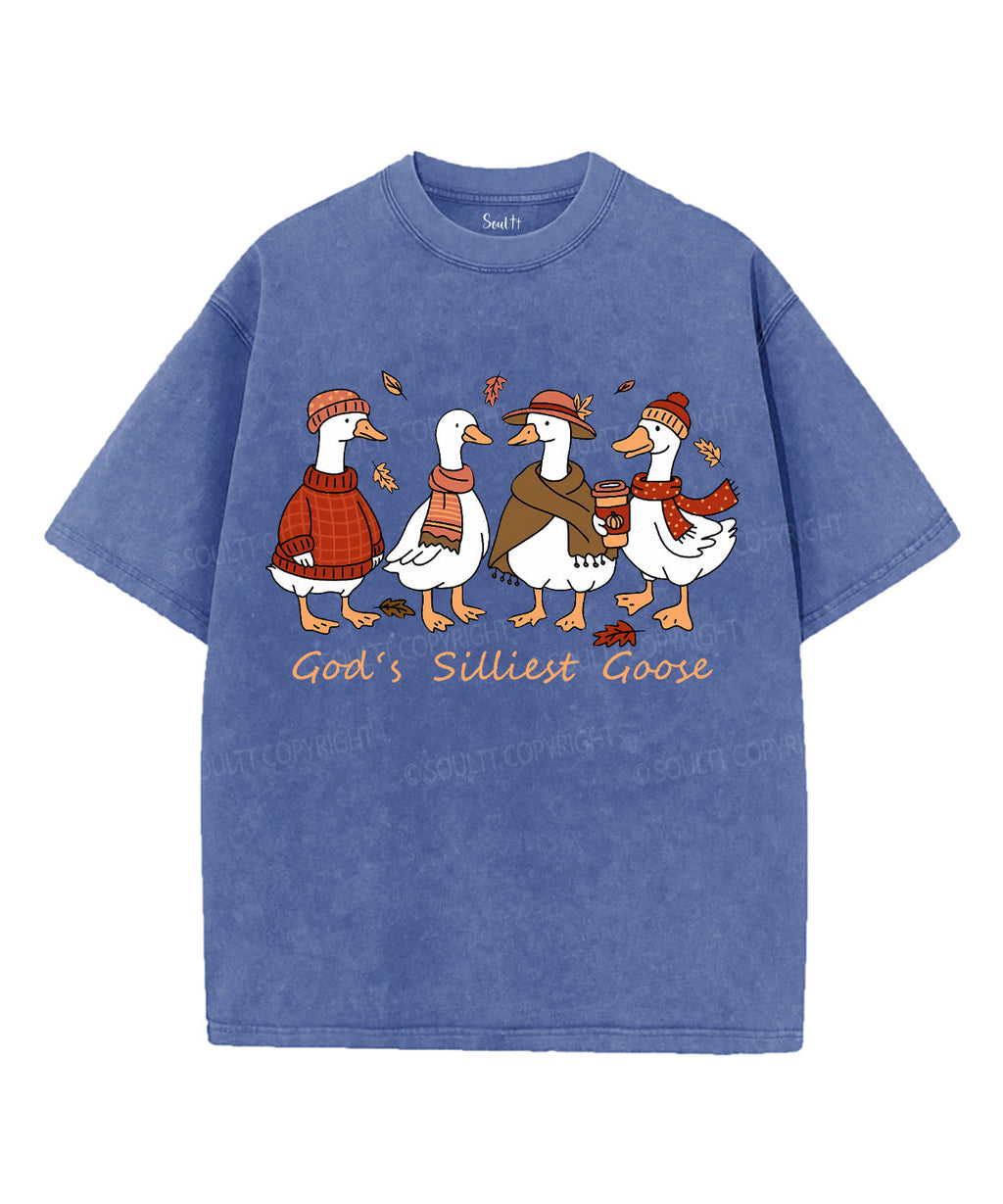 God'S Silliest Goose Washed Christian Style003 T-Shirts, Hoodie, Sweatshirt
