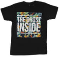 The Ghost Inside Mens T-Shirt - White Word Logo Over Multi Color Floral Hoodie, Sweatshirt | CiraTrend.com