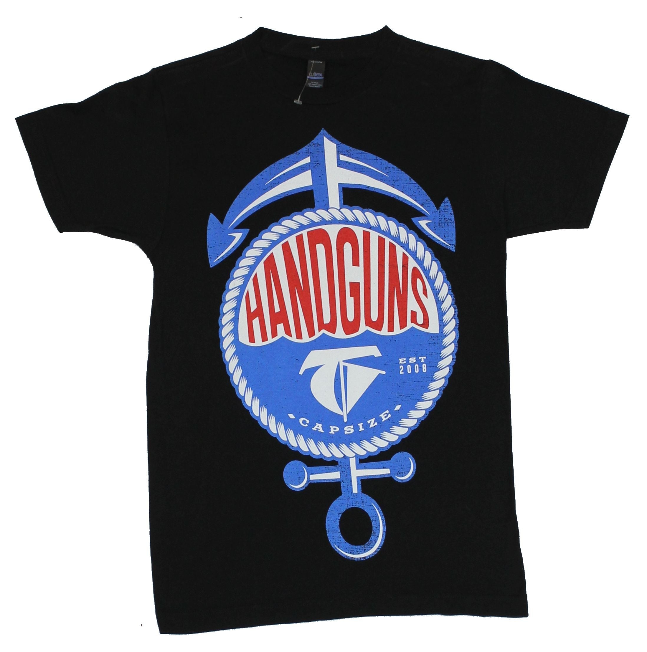 Handguns Mens T-Shirt - "Capsize" Anchor and Rope Logo Image Hoodie, Sweatshirt | CiraTrend.com