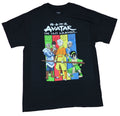 Avatar the Last Airbender Mens T-Shirt - 5 Man Group Over Color Bars Hoodie, Sweatshirt | CiraTrend.com