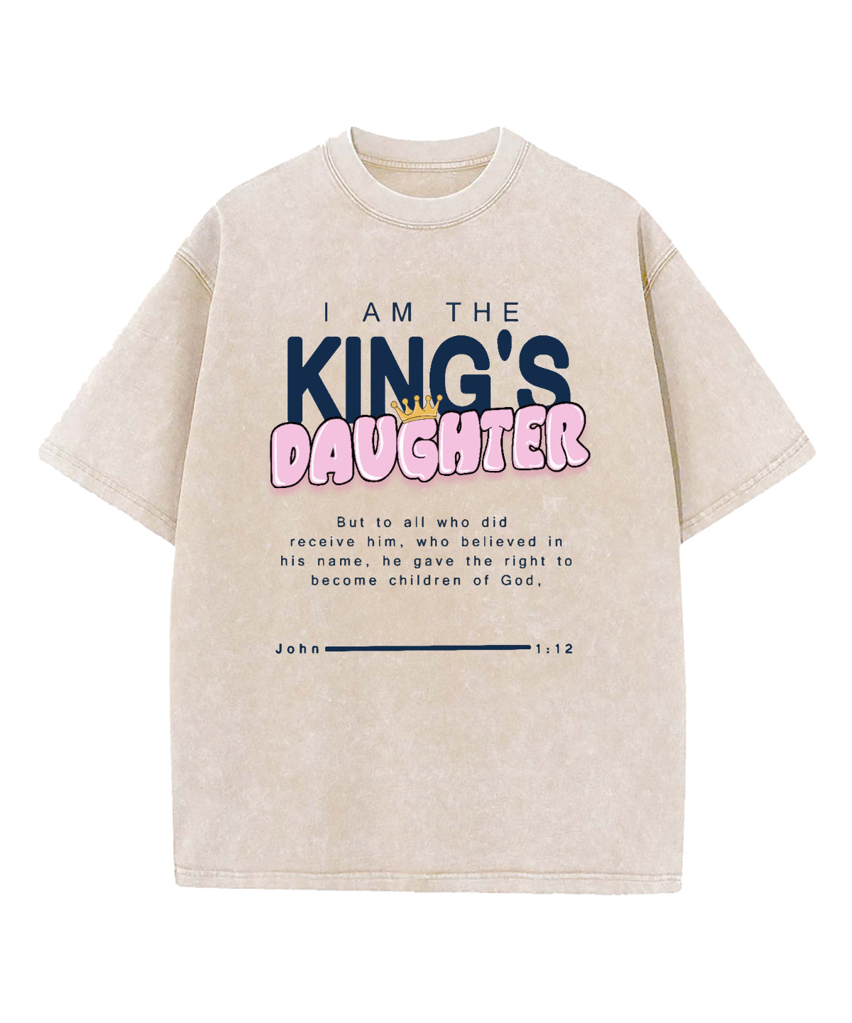The King's Daughter Washed Christian T-shirt Hoodie, Sweatshirt | CiraTrend.com (Image 5)