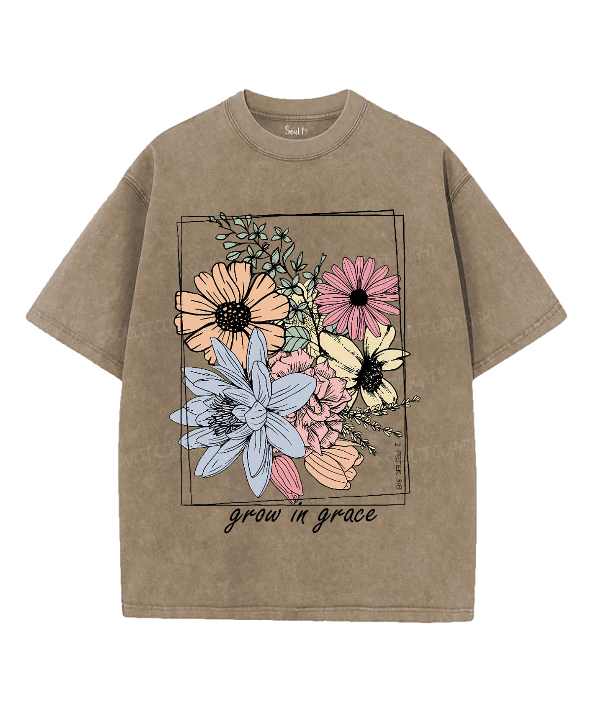 Grow Grace Washed Christian T-Shirts, Hoodie, Sweatshirt