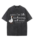 His Timing Not Mine Washed Christian T-Shirts, Hoodie, Sweatshirt
