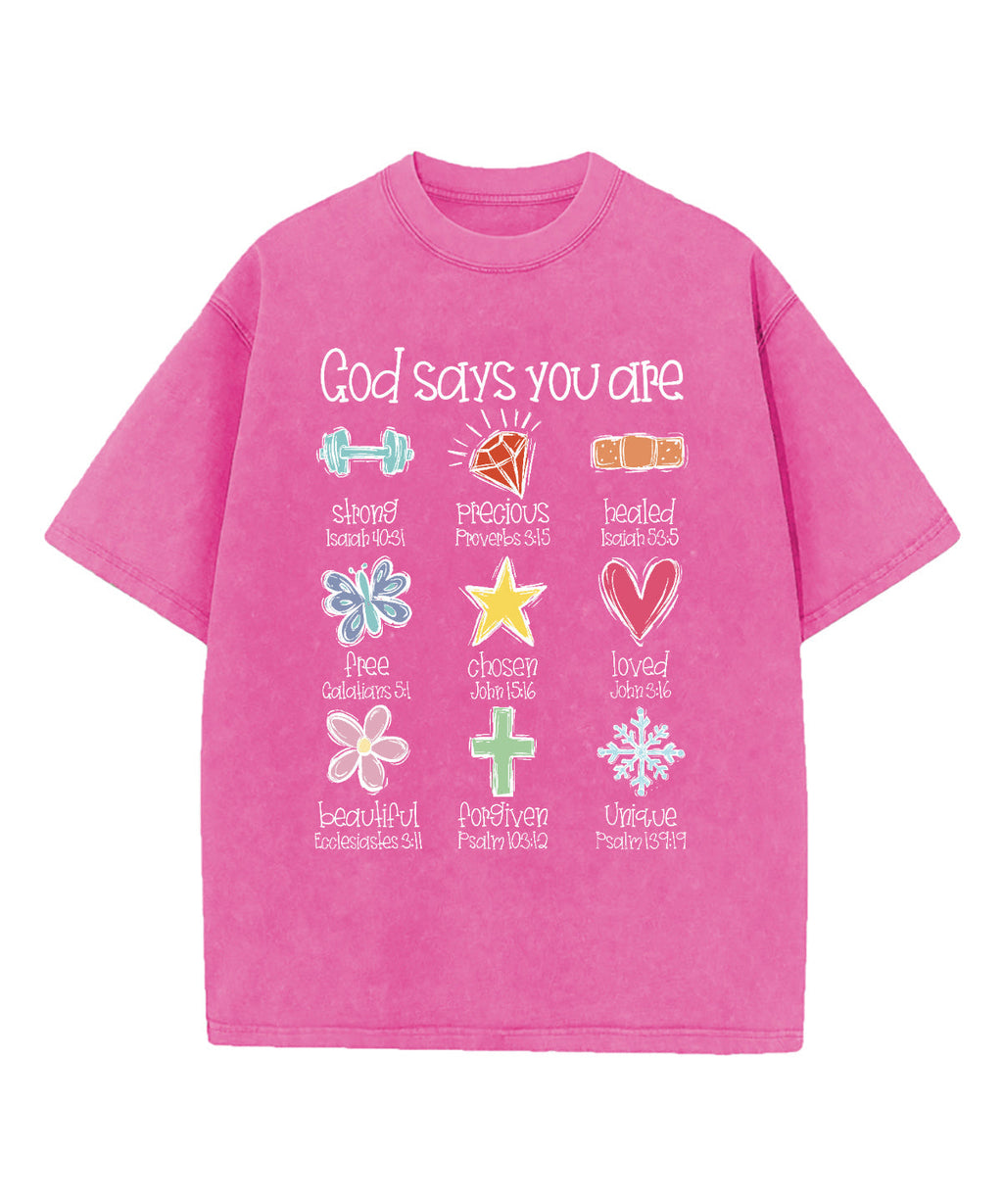 God Says You Are Washed Christian Style001 T-Shirts, Hoodie, Sweatshirt