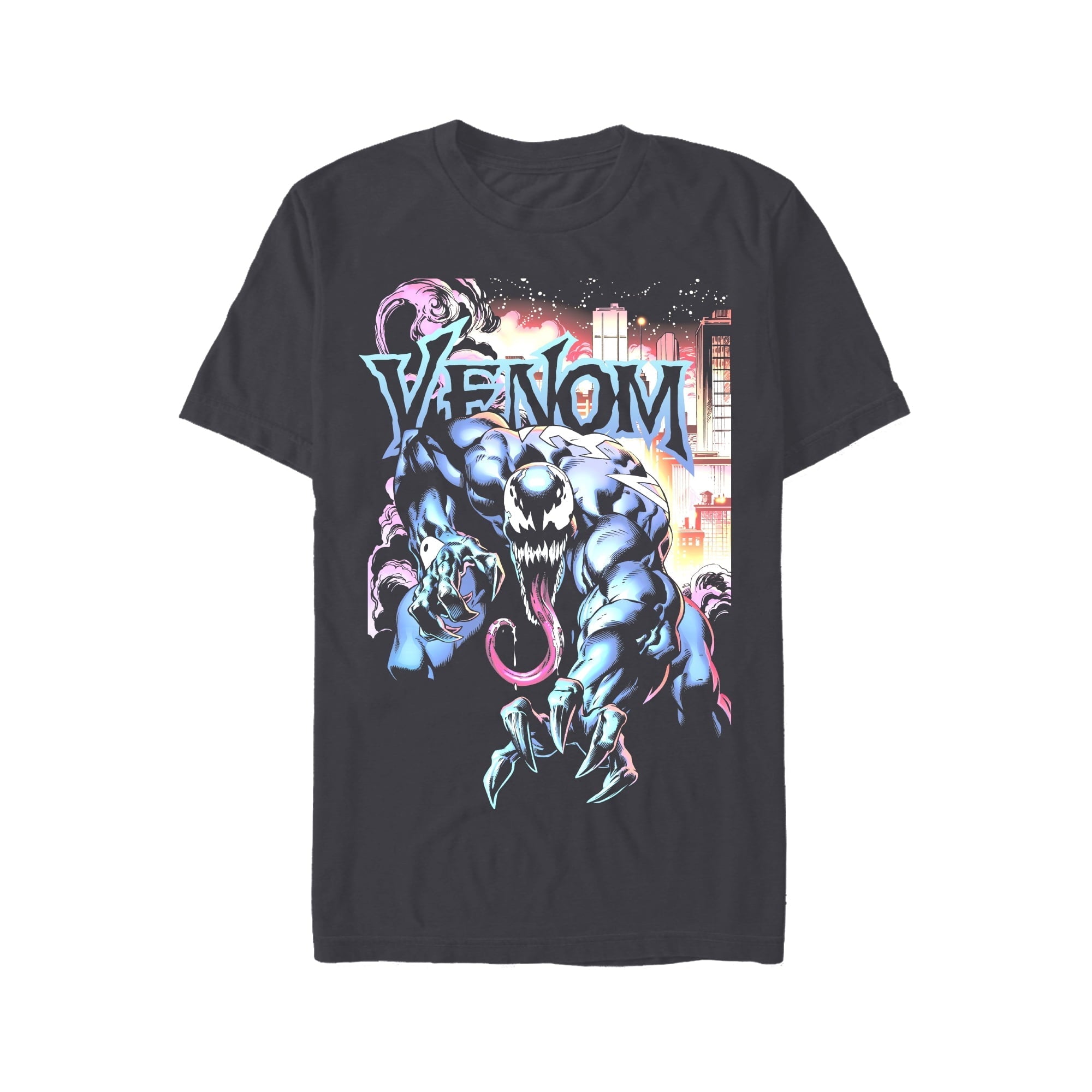 Venom Men T-Shirt, - Pastel City Aflame Under Name Hoodie, Sweatshirt | CiraTrend.com