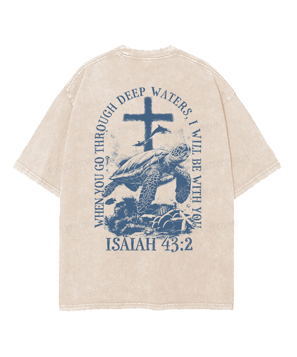 I Will Be With You Double Sided Unisex Washed Christian T-shirt Style051 Hoodie, Sweatshirt | CiraTrend.com (Image 5)