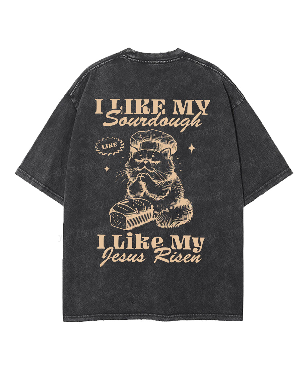 I Like My Jesus Risen Double Sided Unisex Washed Christian T-shirt Hoodie, Sweatshirt | CiraTrend.com (Image 2)