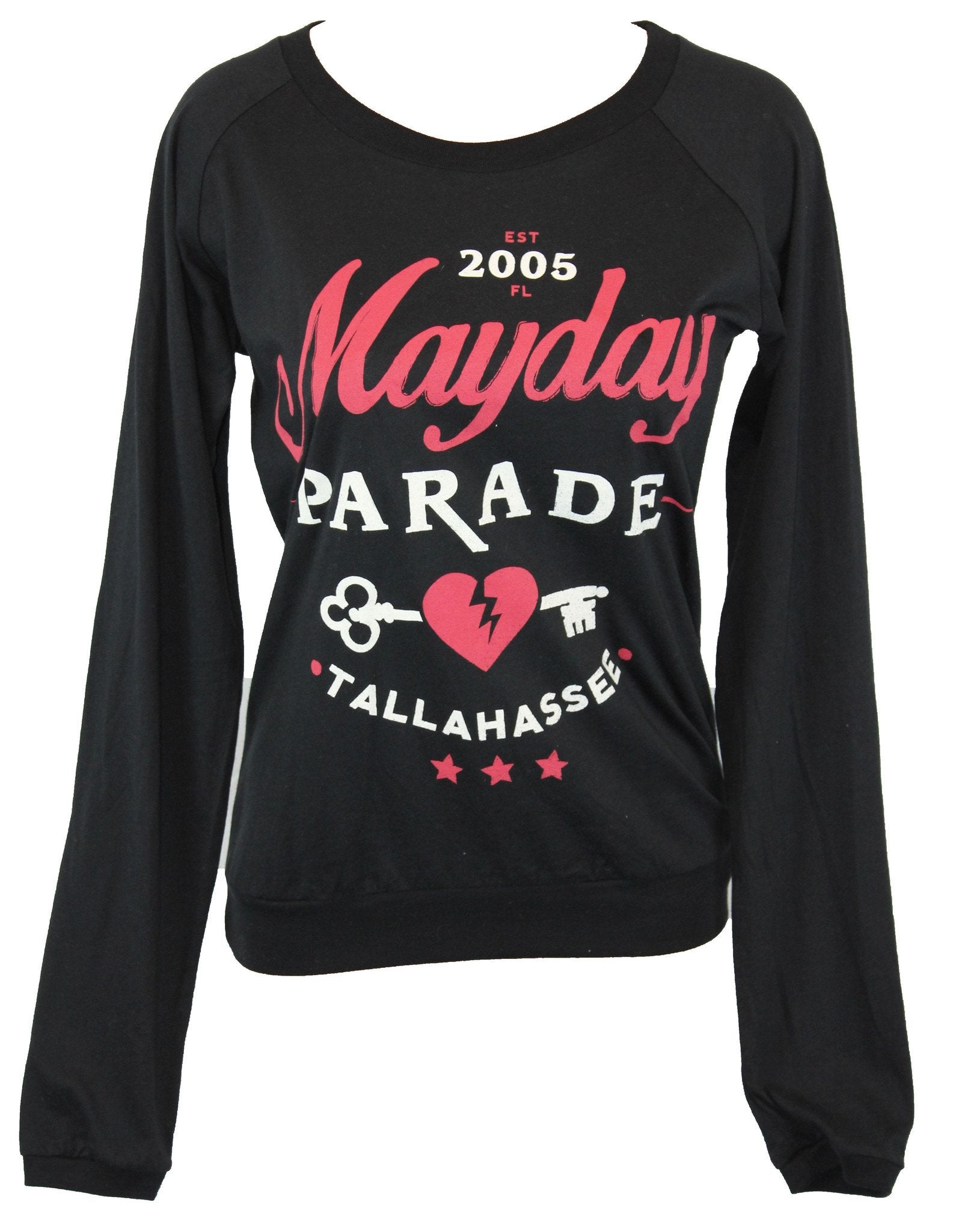 Mayday Parade Girls Juniors Light Sweatshirt - Broken Heart & Key Tallahassee T-Shirts, Hoodie | CiraTrend.com