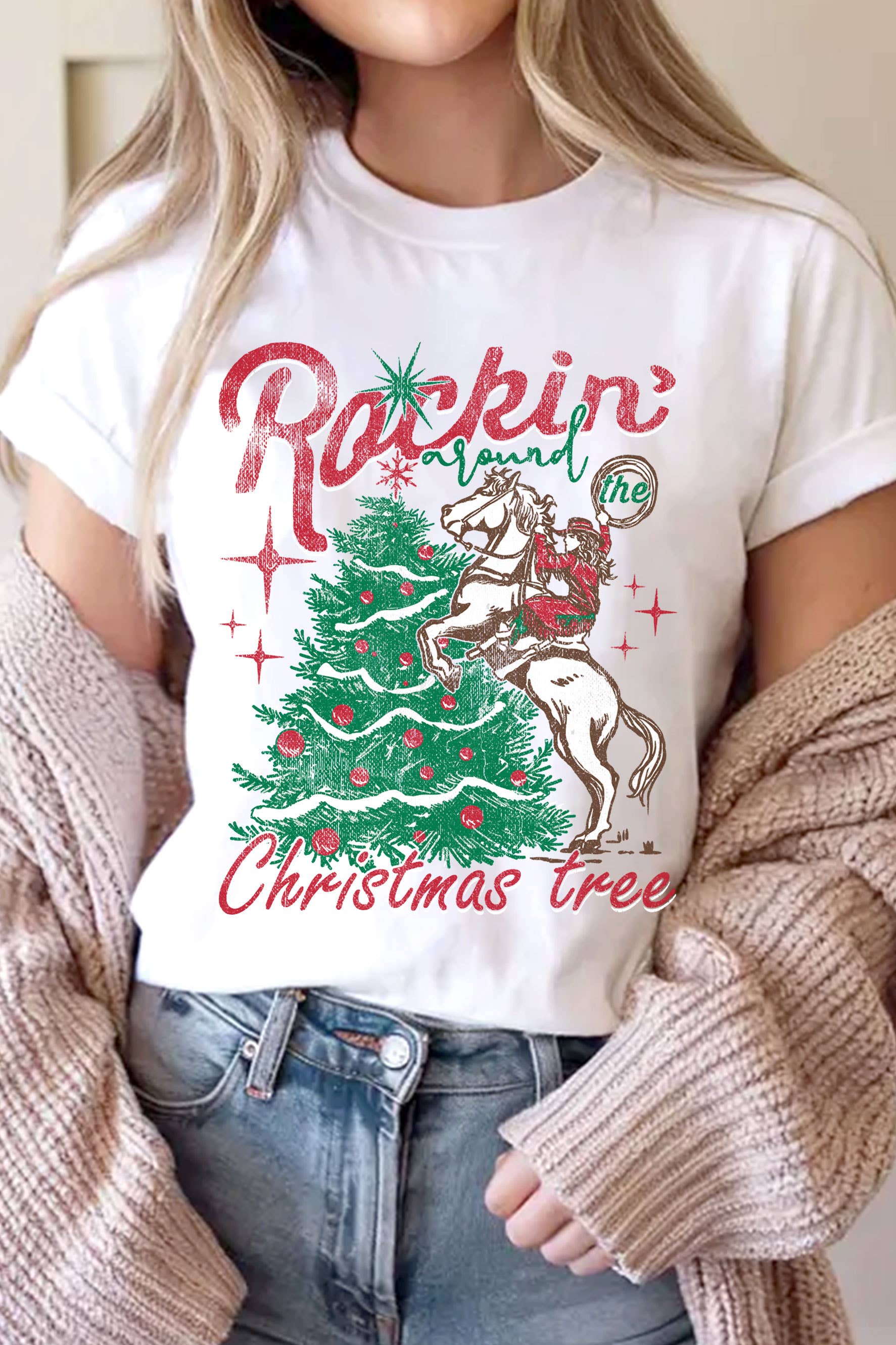 Rockin Around the Christmas Tree Graphic Tshirts