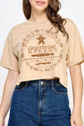Gingerbread Bakery Mineral Graphic Long Crop Top