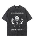 Even Jesus Loves Skinny Puppy Unisex Washed Christian T-shirt Hoodie, Sweatshirt | CiraTrend.com (Image 1)