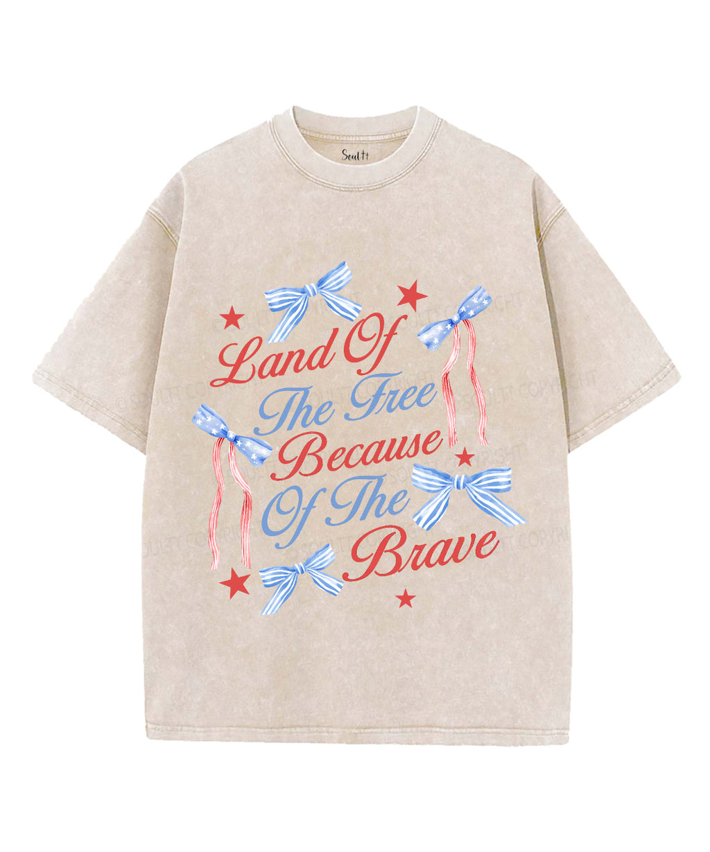 Land Of The Free Unisex Washed Christian T-shirt Hoodie, Sweatshirt | CiraTrend.com (Image 4)