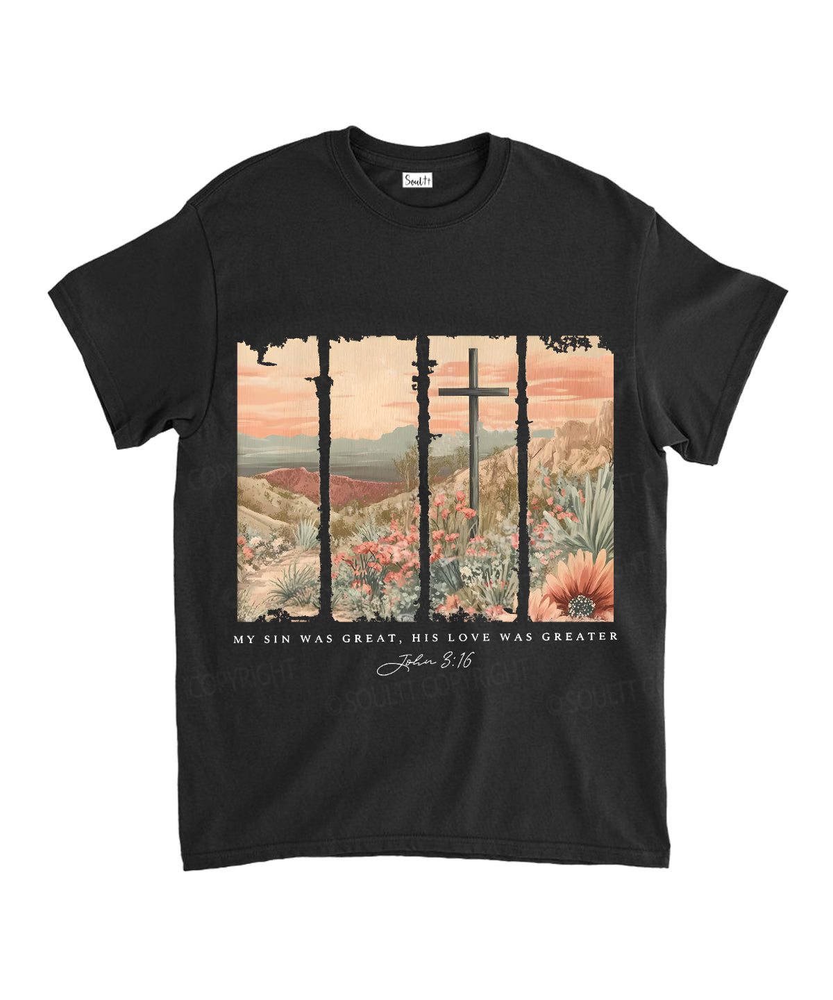 His Love Was Greater Unisex Cotton Christian T-Shirt Hoodie, Sweatshirt | CiraTrend.com (Image 2)