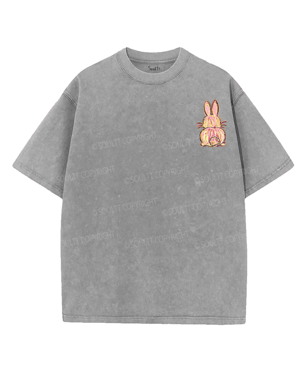 Happy Easter Double Sided Unisex Washed Christian T-shirt Hoodie, Sweatshirt | CiraTrend.com (Image 4)