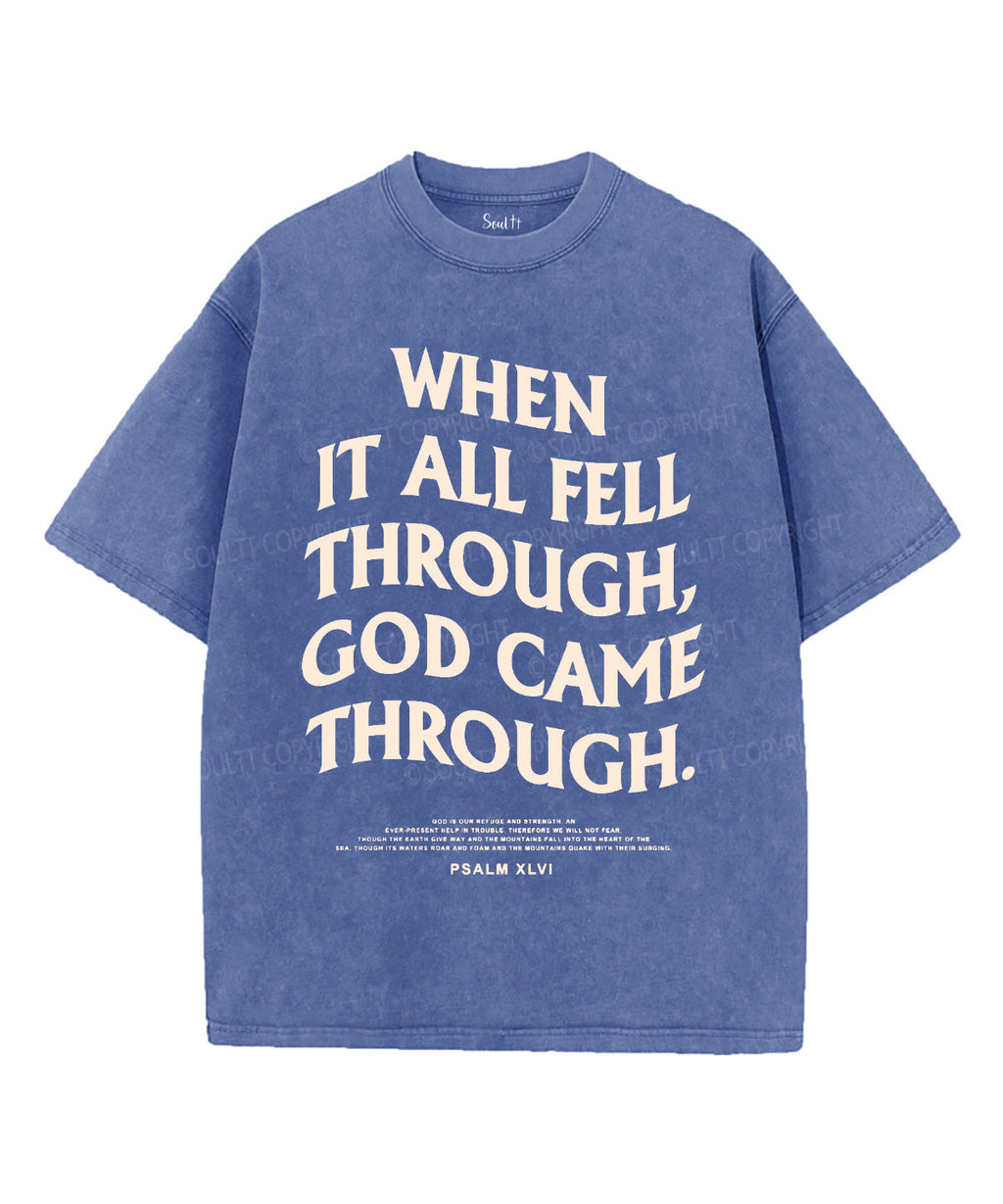 When It All Fell Through Unisex Washed Christian T-shirt Hoodie, Sweatshirt | CiraTrend.com (Image 3)