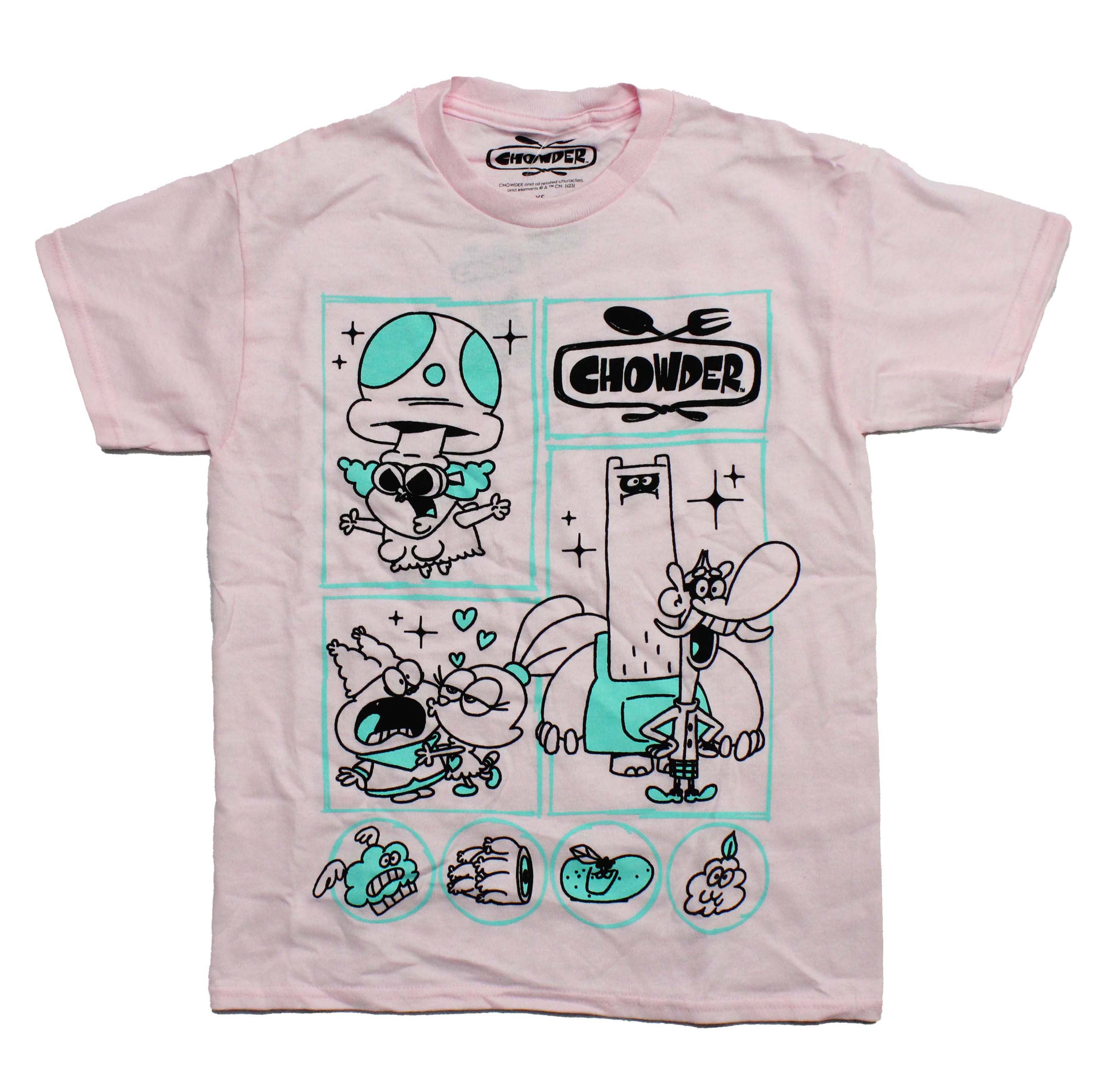 Chowder Character Panels Blue & Black Image T-Shirts, Hoodie, Sweatshirt